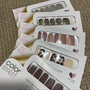 Set of 5 Unopened Color Street Nails